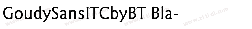 GoudySansITCbyBT Bla字体转换